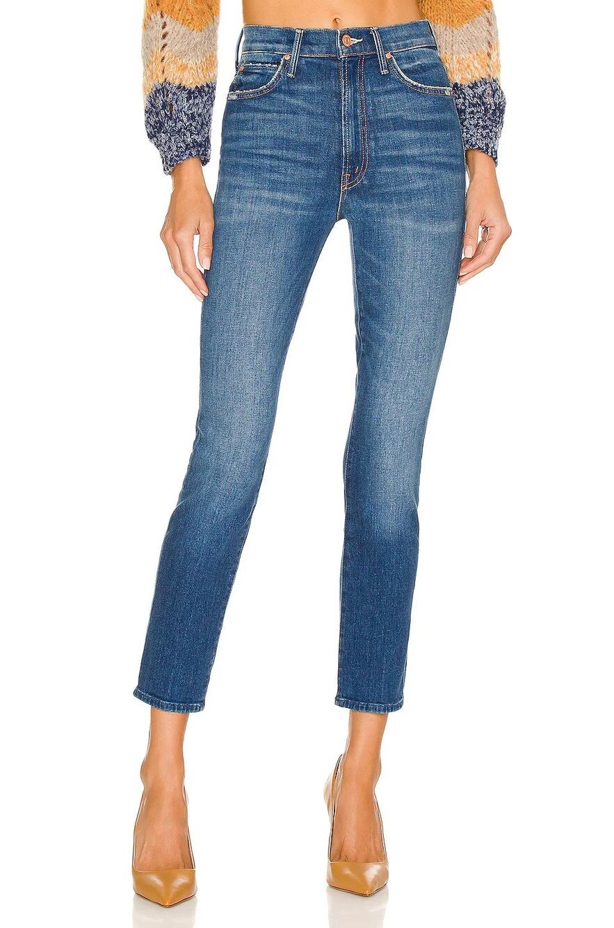 Mother The Swooner Rascal Ankle Jeans Blue Where Is My Mind Women's 26